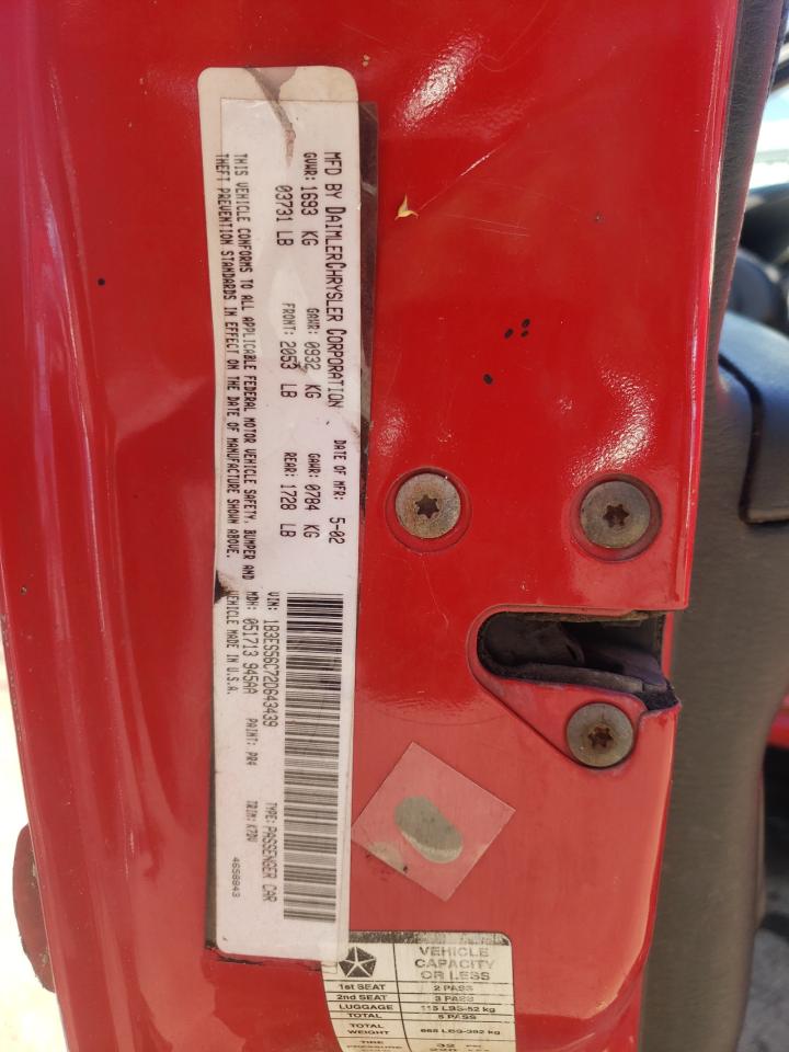 Photo 10 from auction – 2002 DODGE NEON ES with VIN 1B3ES56C72D643439