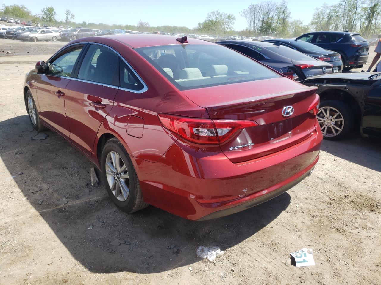 Photo 3 from auction – 2015 HYUNDAI SONATA SE with VIN 5NPE24AF1FH099207