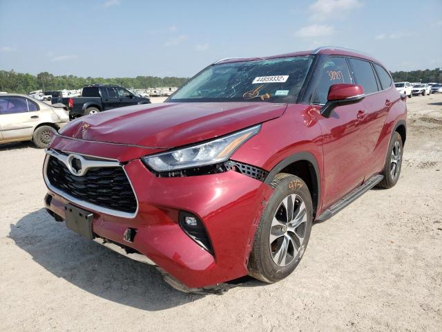 Photo 2 from auction – 2020 TOYOTA HIGHLANDER with VIN 5TDGZRAH3LS024775