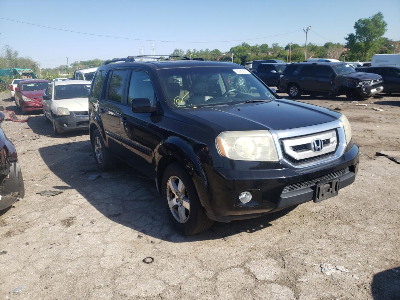HONDA PILOT EXL 2009 with VIN 5FNYF38649B004157 - Photo from auction