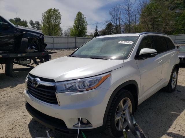 Photo 2 from auction – 2016 TOYOTA HIGHLANDER with VIN 5TDDKRFH7GS247830