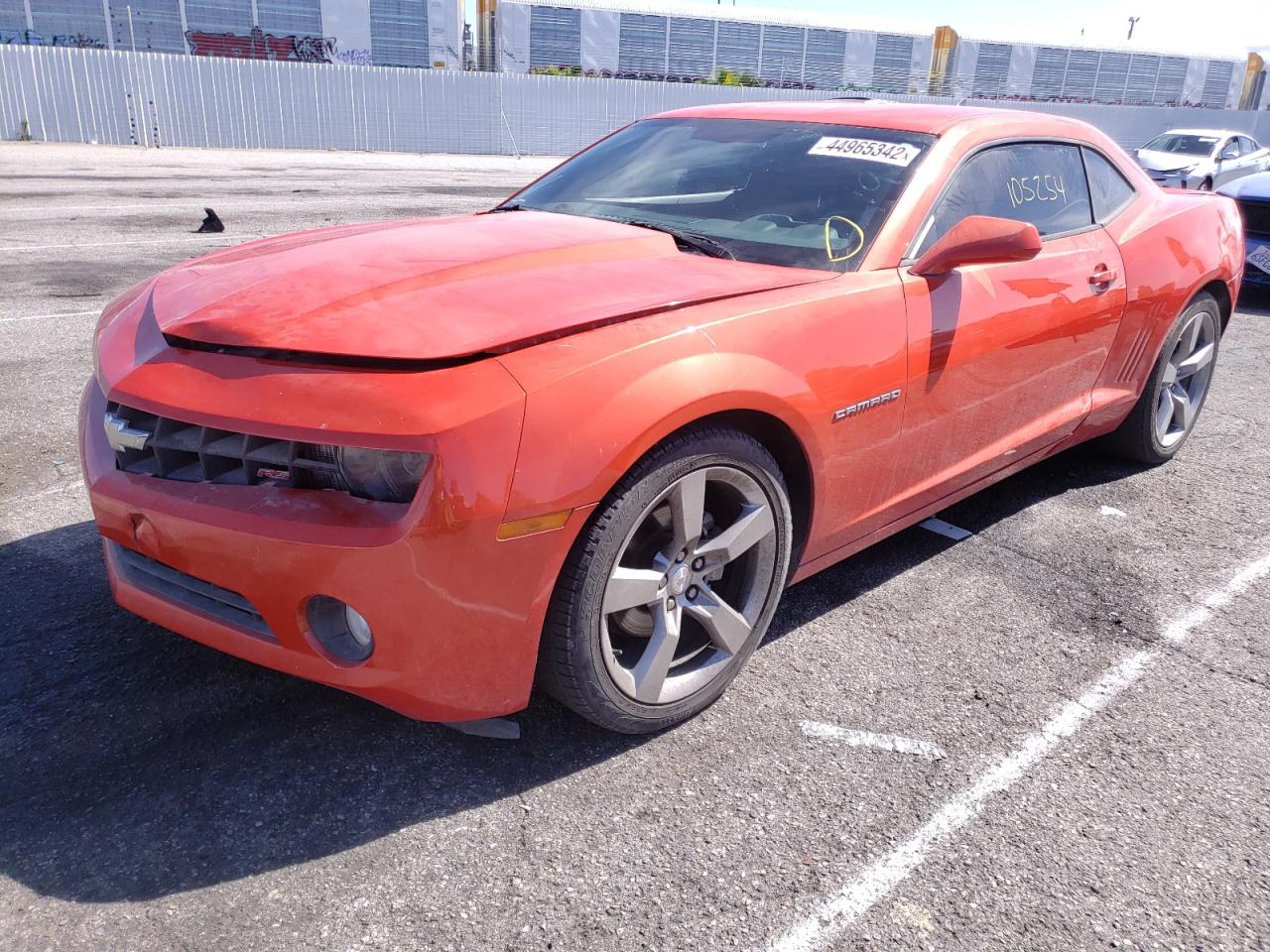 Photo 2 from auction – 2011 CHEVROLET CAMARO LT with VIN 2G1FB1ED7B9141753