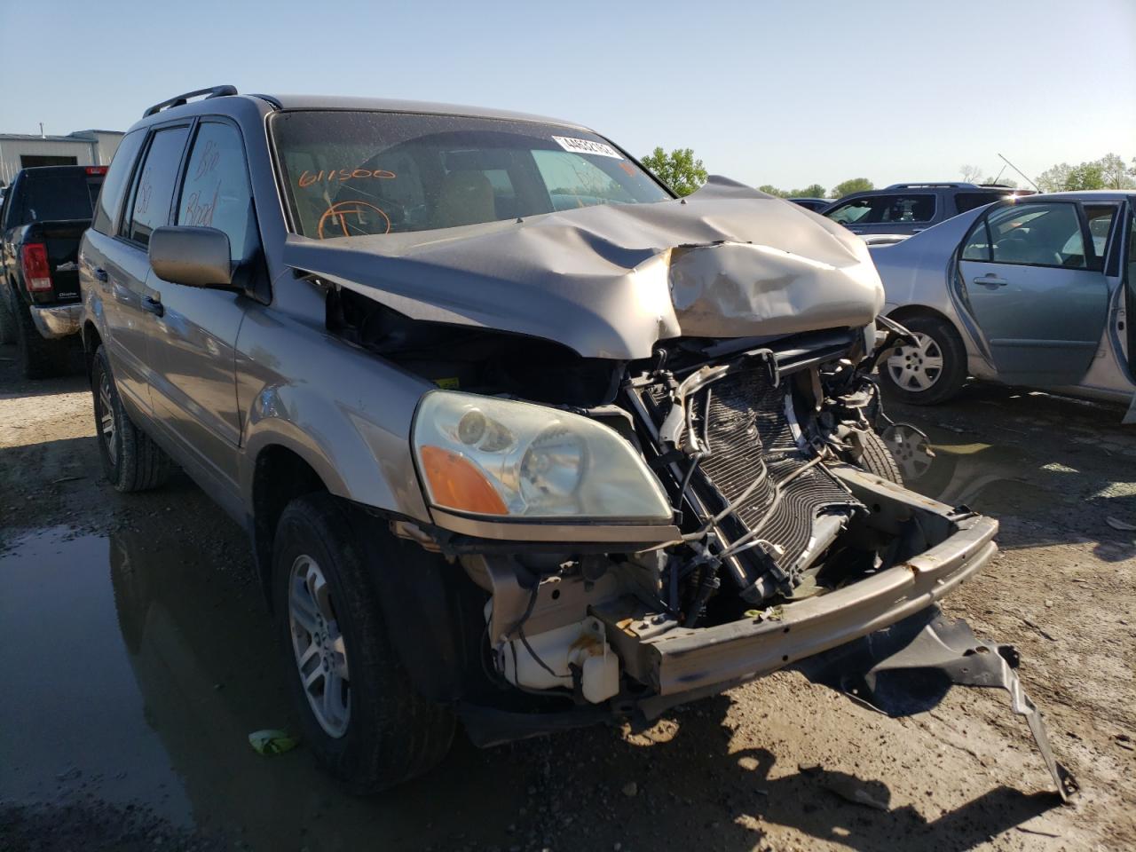 Photo 1 from auction – 2003 HONDA PILOT EXL with VIN 2HKYF18573H611500