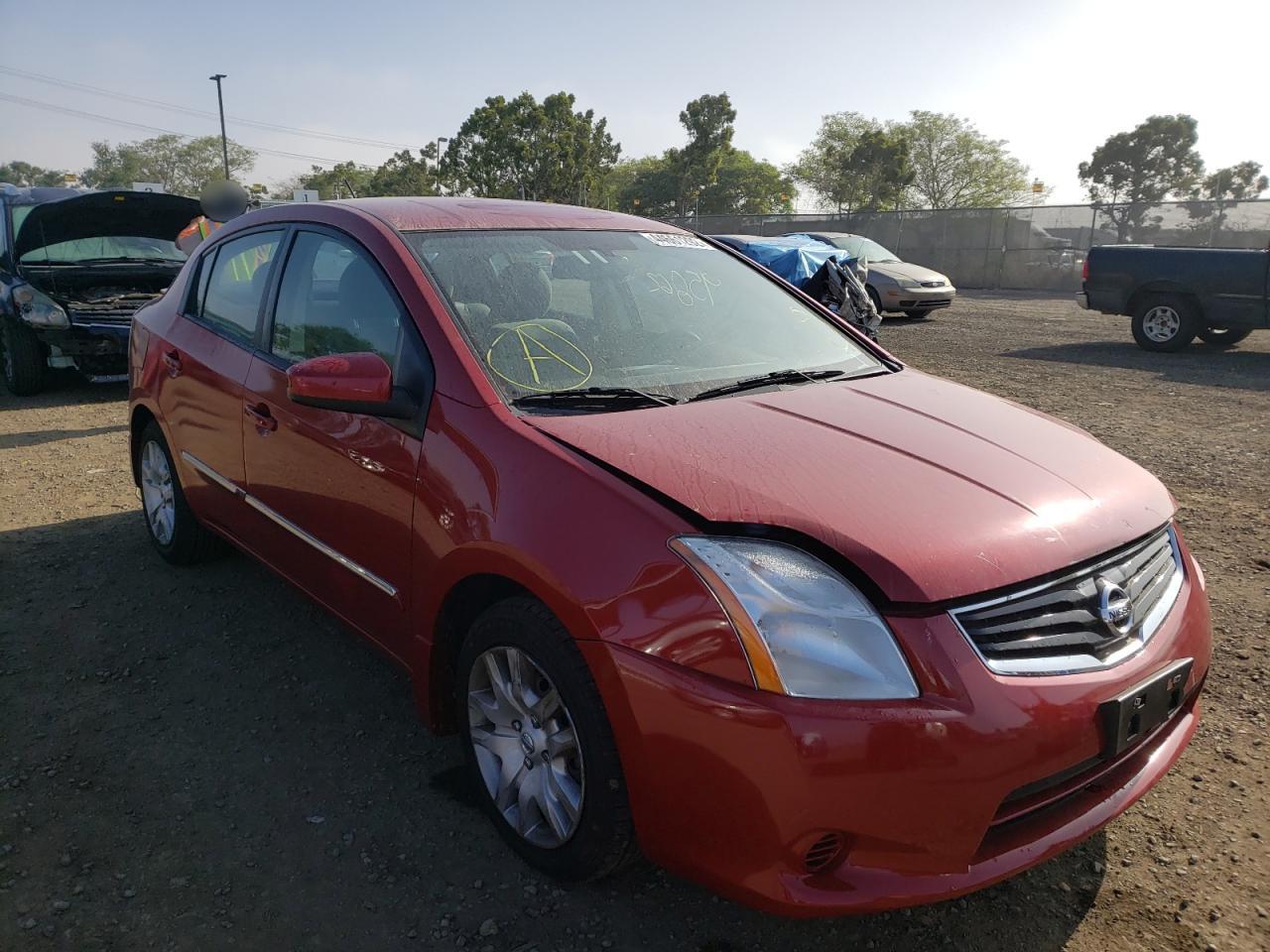 NISSAN SENTRA 2.0 2012 with VIN 3N1AB6AP9CL625245 - Photo from auction