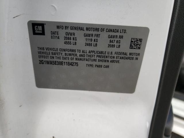 Photo 10 from auction – 2014 CHEVROLET IMPALA LIM with VIN 2G1WA5E38E1184275