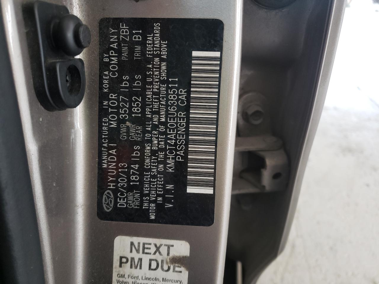 Photo 10 from auction – 2014 HYUNDAI ACCENT GLS with VIN KMHCT4AE0EU638511