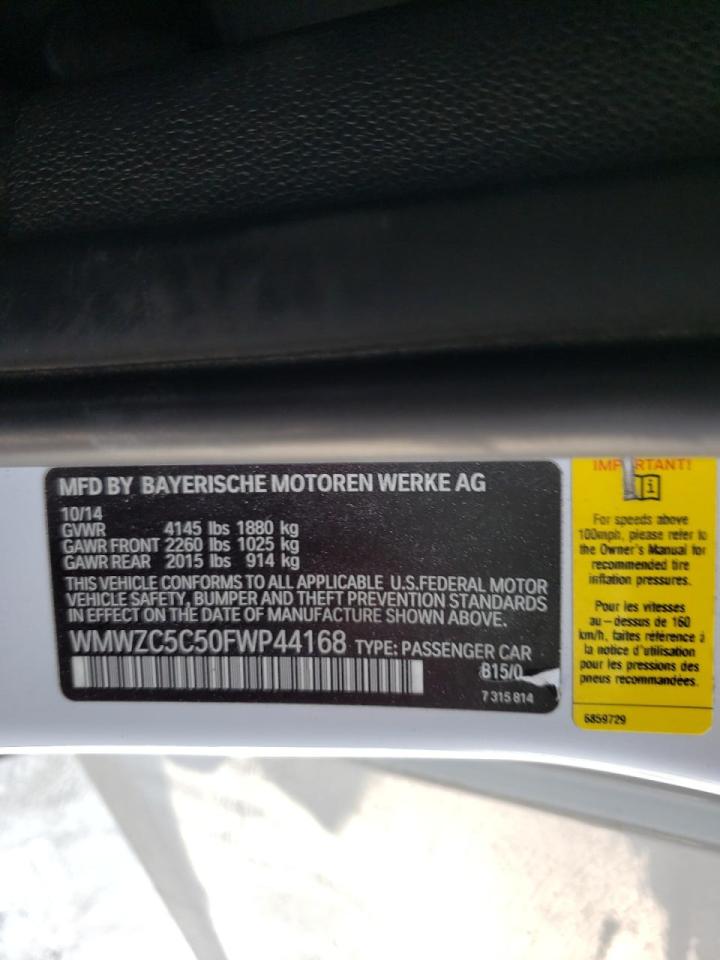 Photo 10 from auction – 2015 MINI COOPER S C with VIN WMWZC5C50FWP44168