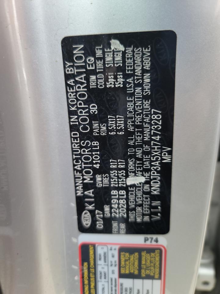 Photo 10 from auction – 2017 KIA SOUL + with VIN KNDJP3A5XH7473287