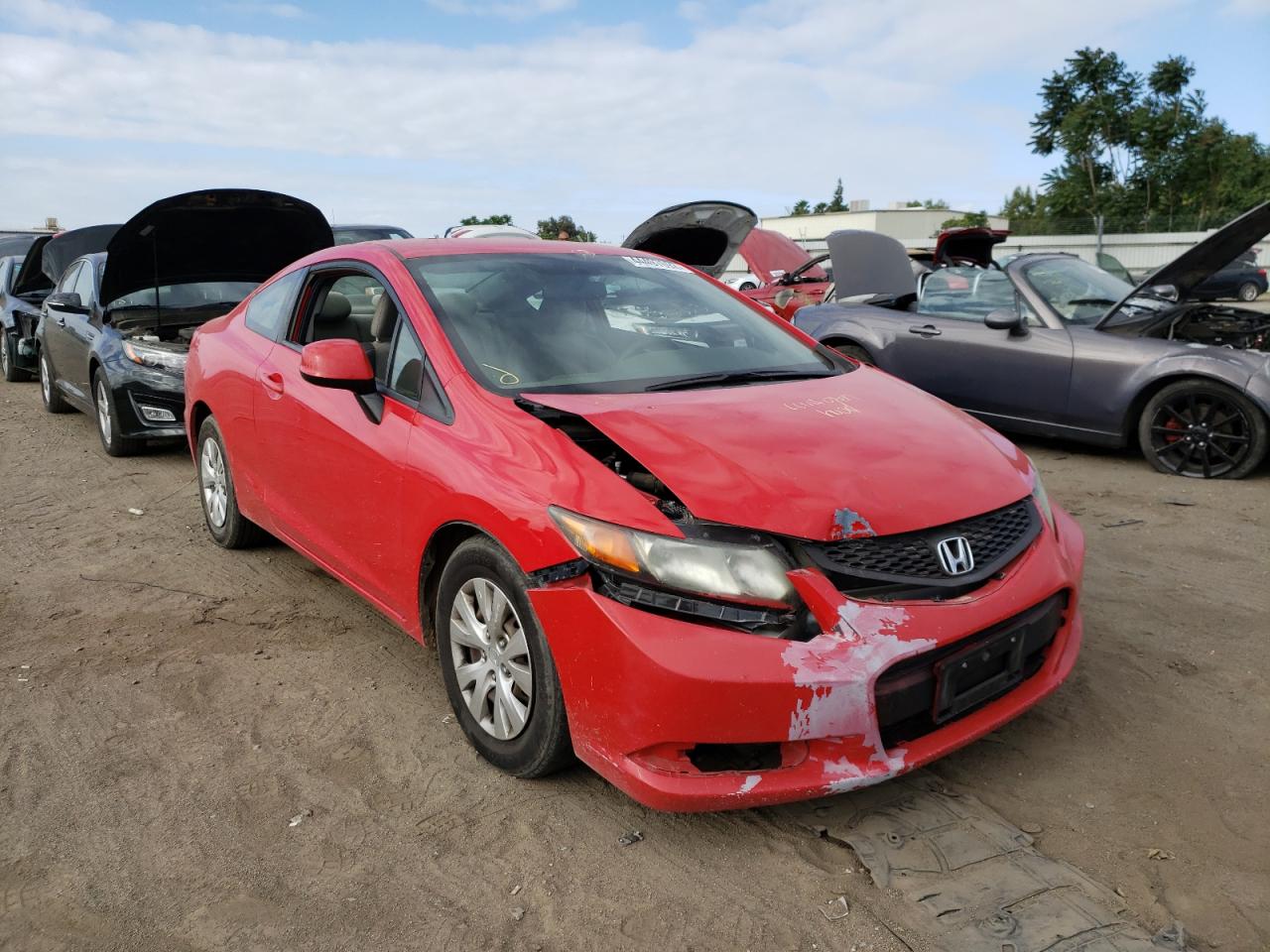 HONDA CIVIC LX 2012 with VIN 2HGFG3B50CH564393 - Photo from auction