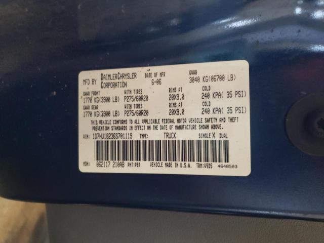 Photo 10 from auction – 2006 DODGE RAM 1500 S with VIN 1D7HU18236S701119