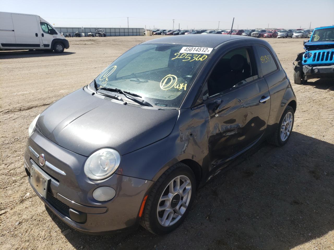 Photo 2 from auction – 2014 FIAT 500 POP with VIN 3C3CFFAR9ET205360