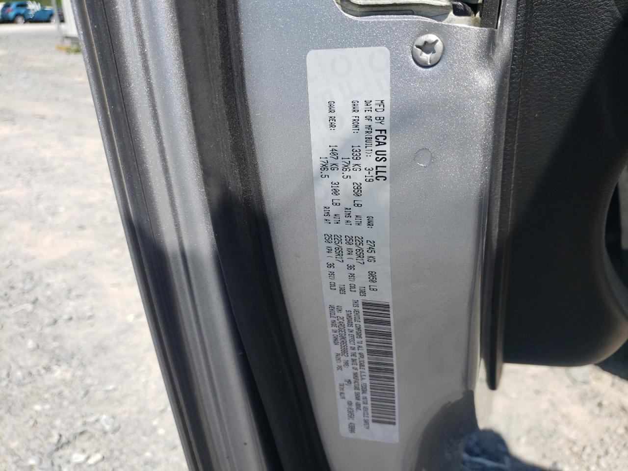 Photo 10 from auction – 2019 DODGE GRAND CARA with VIN 2C4RDGEG0KR659862