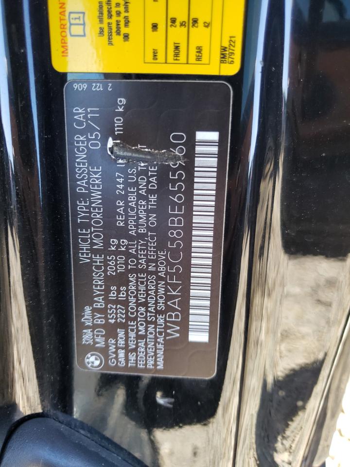 Photo 10 from auction – 2011 BMW 328 XI SUL with VIN WBAKF5C58BE655960