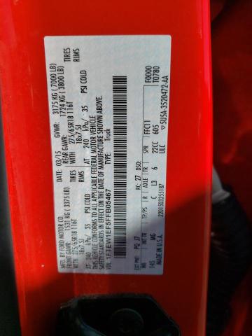 Photo 10 from auction – 2015 FORD F150 SUPER with VIN 1FTEW1EF5FFB05467