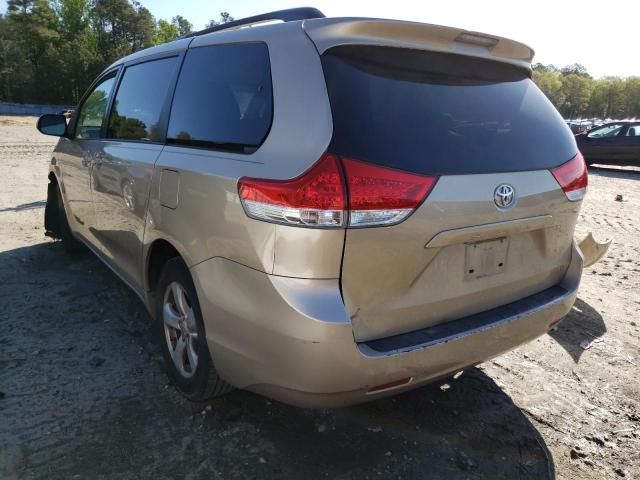 Photo 3 from auction – 2011 TOYOTA SIENNA LE with VIN 5TDKK3DC2BS081298