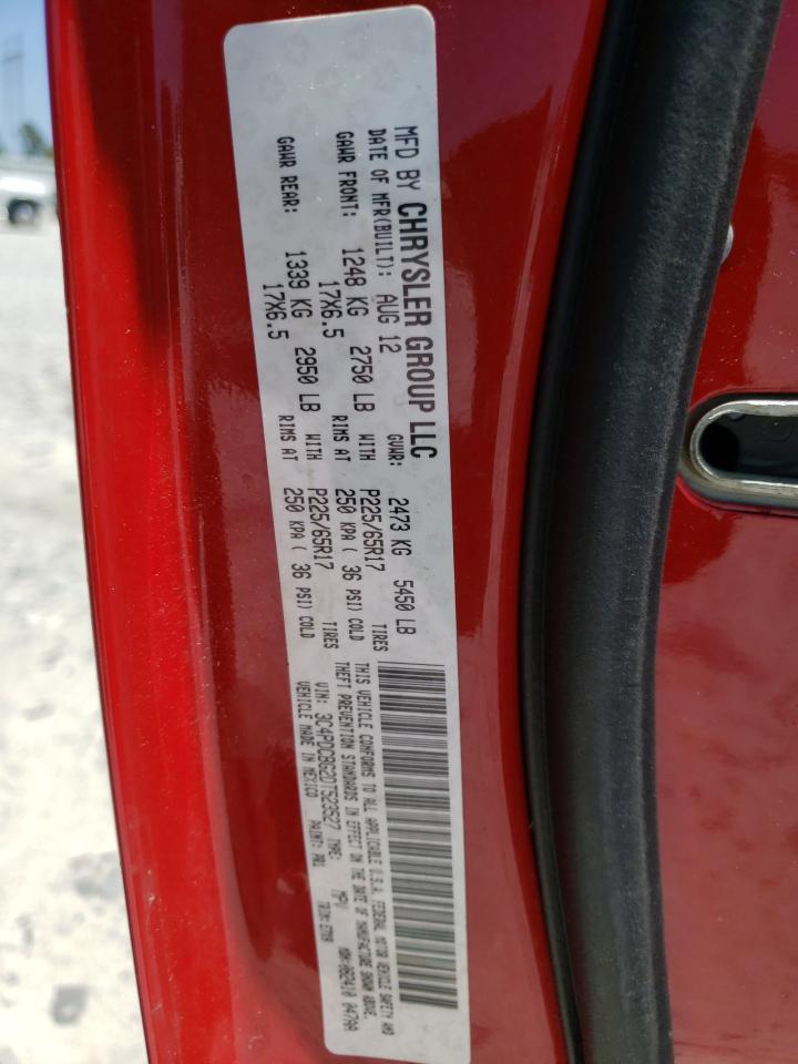 Photo 10 from auction – 2013 DODGE JOURNEY SX with VIN 3C4PDCBG2DT523527