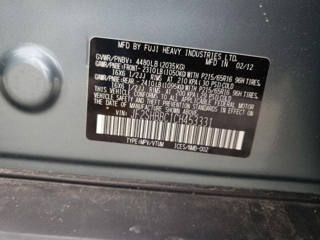 Photo 10 from auction – 2012 SUBARU FORESTER 2 with VIN JF2SHBBC1CH453331