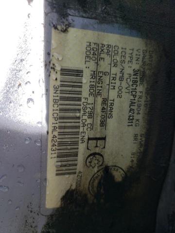 Photo 10 from auction – 2010 NISSAN VERSA S with VIN 3N1BC1CP1AL424311