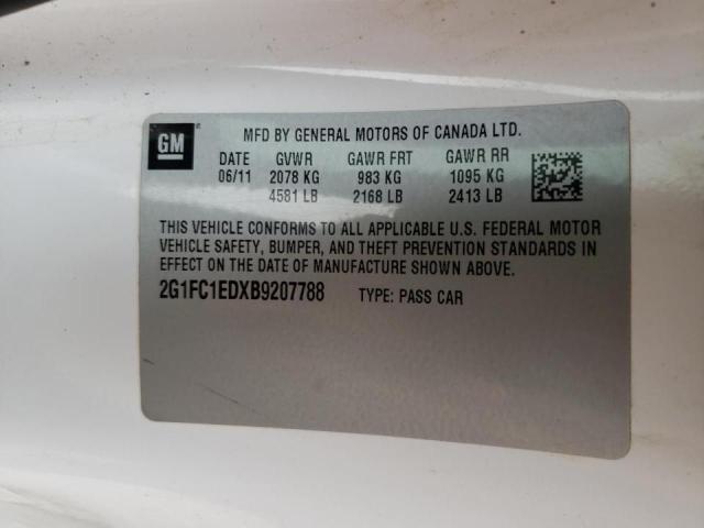Photo 10 from auction – 2011 CHEVROLET CAMARO LT with VIN 2G1FC1EDXB9207788