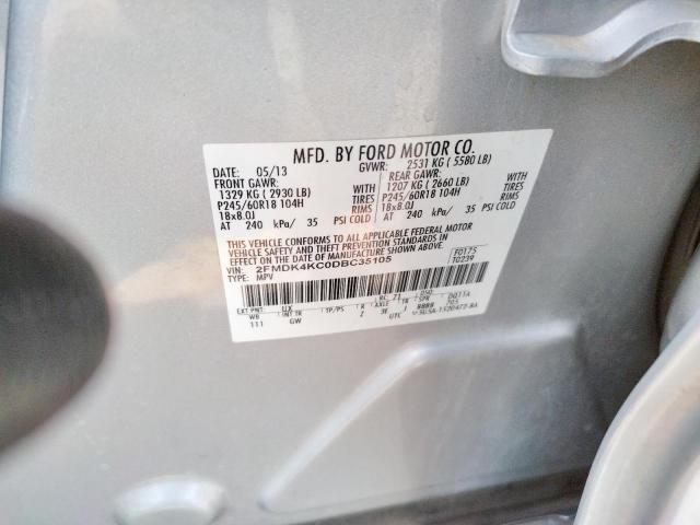 Photo 10 from auction – 2013 FORD EDGE LIMIT with VIN 2FMDK4KC0DBC35105