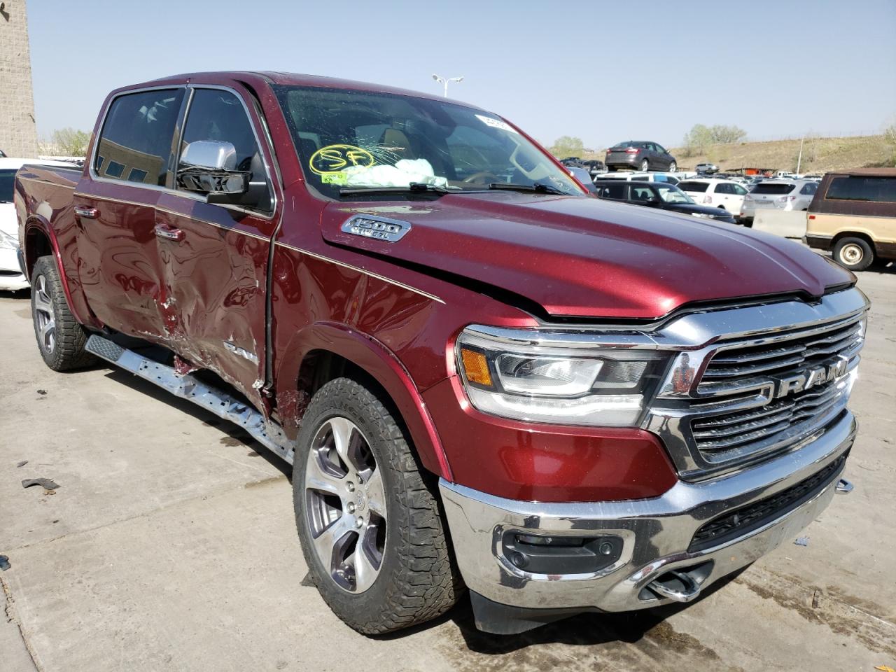 RAM 1500 LARAM 2019 with VIN 1C6SRFJT2KN521454 - Photo from auction