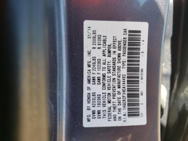 Photo 10 from auction – 2014 HONDA ACCORD LX with VIN 1HGCR2F34EA144492