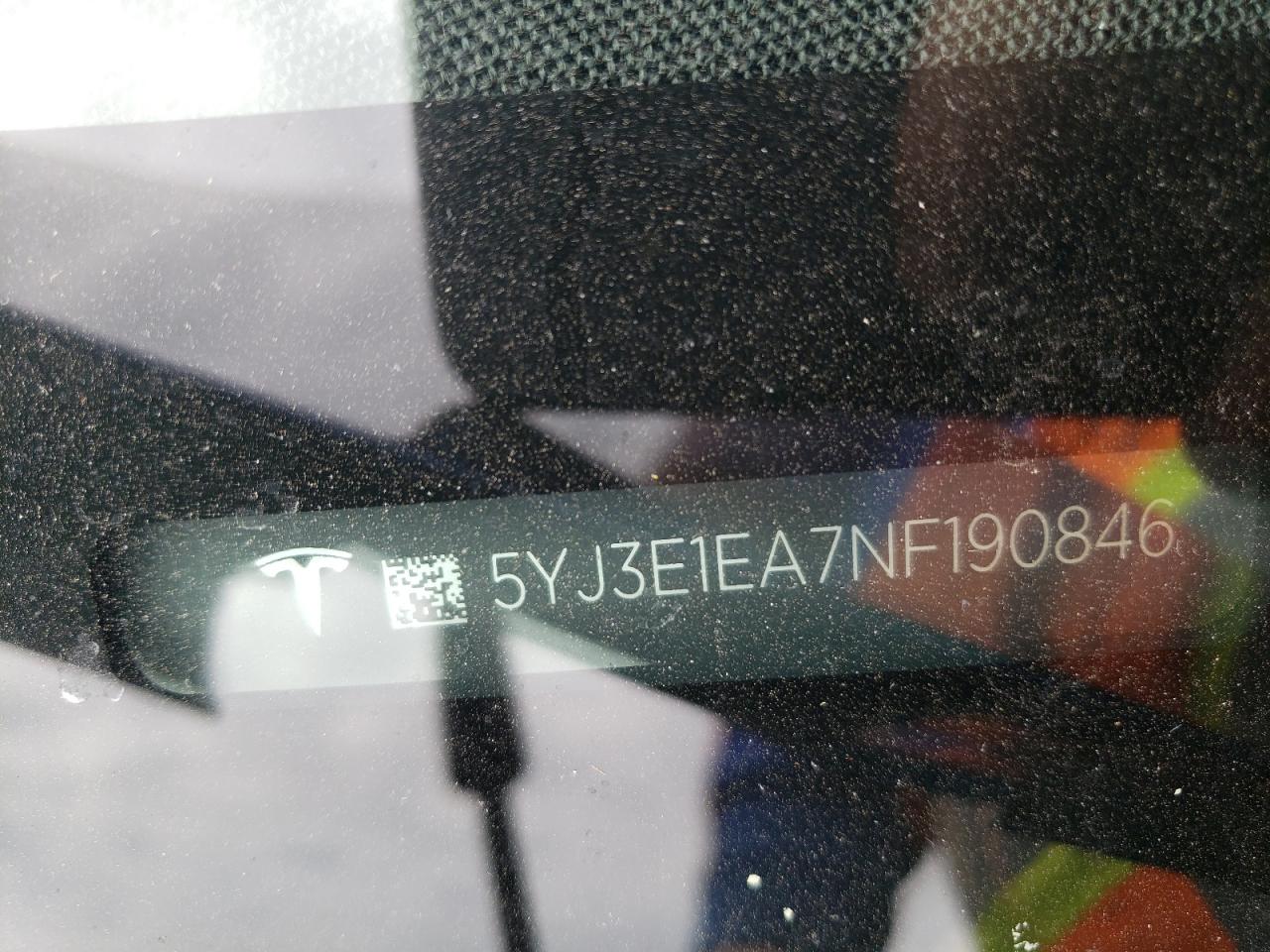 Photo 10 from auction – 2022 TESLA MODEL 3 with VIN 5YJ3E1EA7NF190846