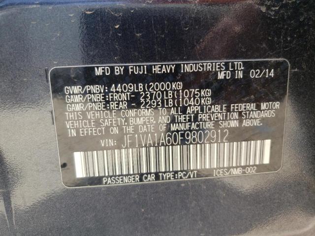 Photo 10 from auction – 2015 SUBARU WRX with VIN JF1VA1A60F9802912