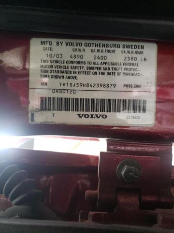Photo 10 from auction – 2004 VOLVO V70 with VIN YV1SJ59H842398879