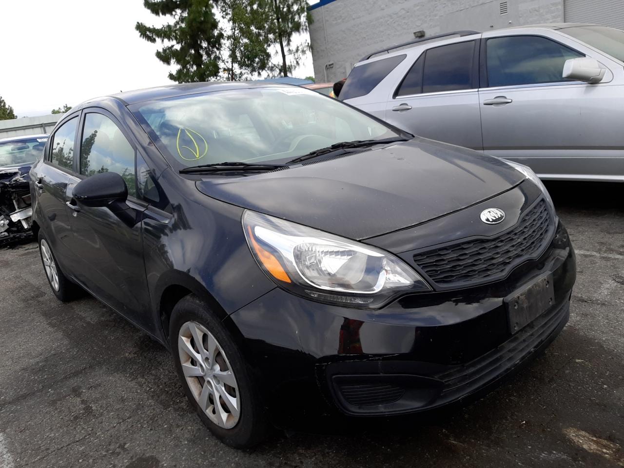 KIA RIO LX 2013 with VIN KNADM4A30D6287538 - Photo from auction