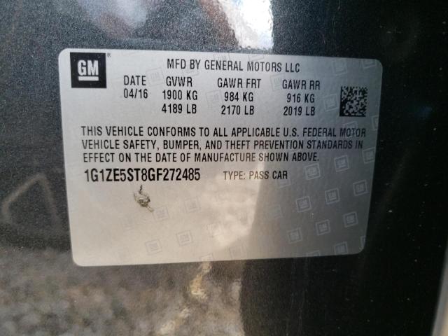 Photo 10 from auction – 2016 CHEVROLET MALIBU LT with VIN 1G1ZE5ST8GF272485