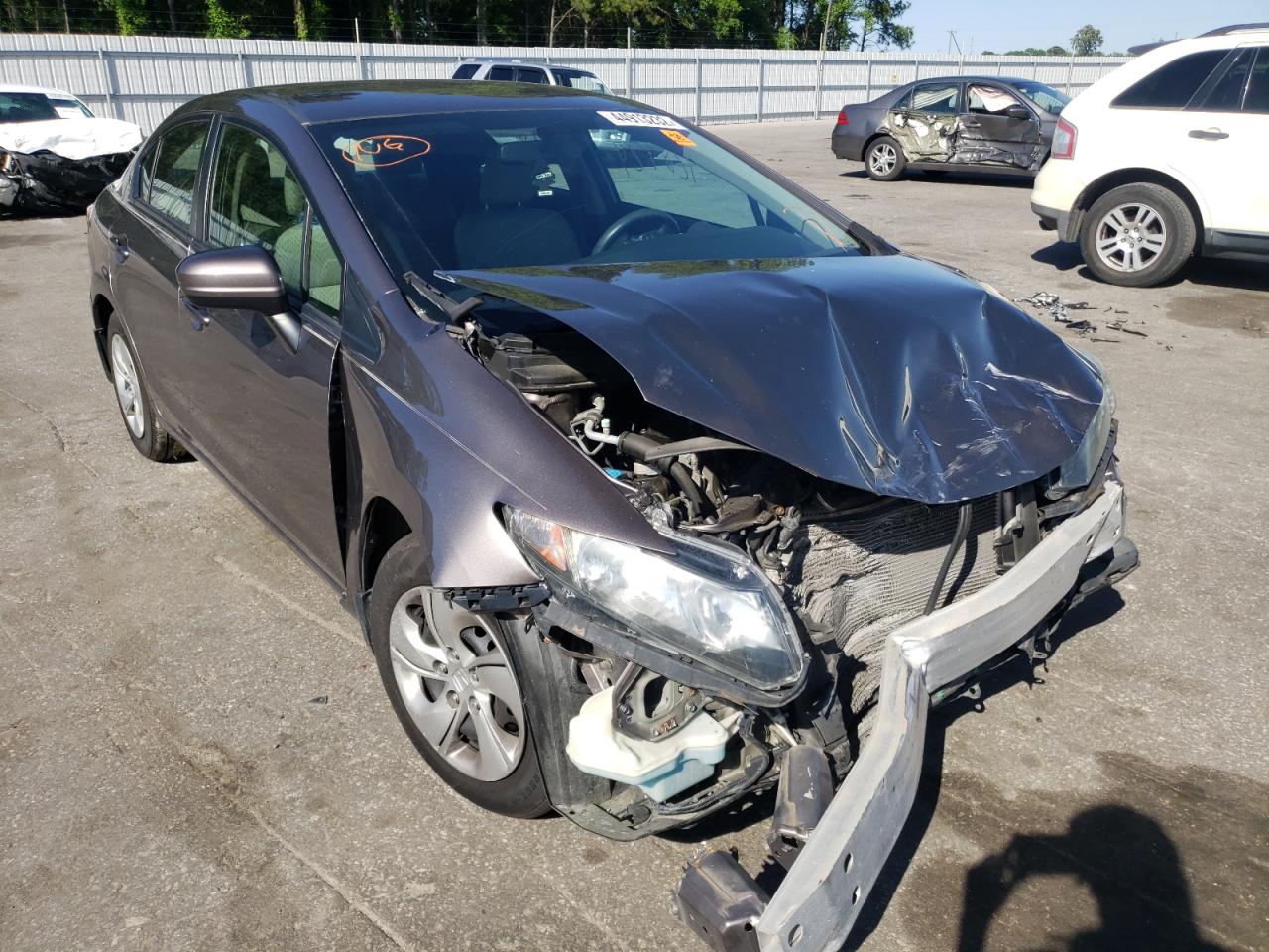 HONDA CIVIC LX 2015 with VIN 19XFB2F50FE200122 - Photo from auction