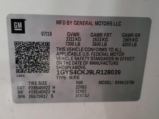 Photo 10 from auction – 2020 CADILLAC ESCALADE P with VIN 1GYS4CKJ9LR128039