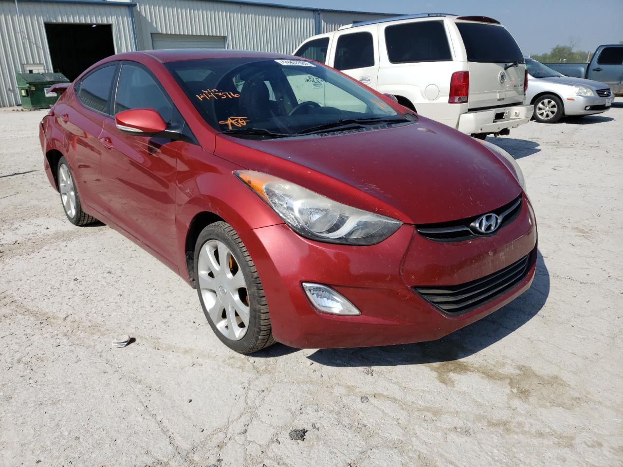 HYUNDAI ELANTRA 2012 with VIN KMHDH4AE5CU349255 - Photo from auction