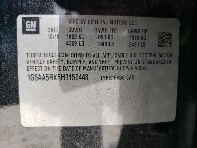 Photo 10 from auction – 2017 CADILLAC ATS with VIN 1G6AA5RX6H0150448
