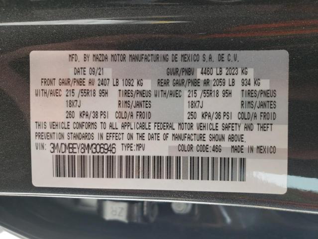 Photo 10 from auction – 2021 MAZDA CX-30 with VIN 3MVDMBEY8MM306946