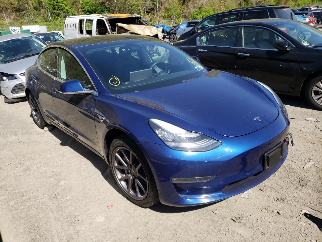 TESLA MODEL 3 2019 with VIN 5YJ3E1EA3KF396886 - Photo from auction
