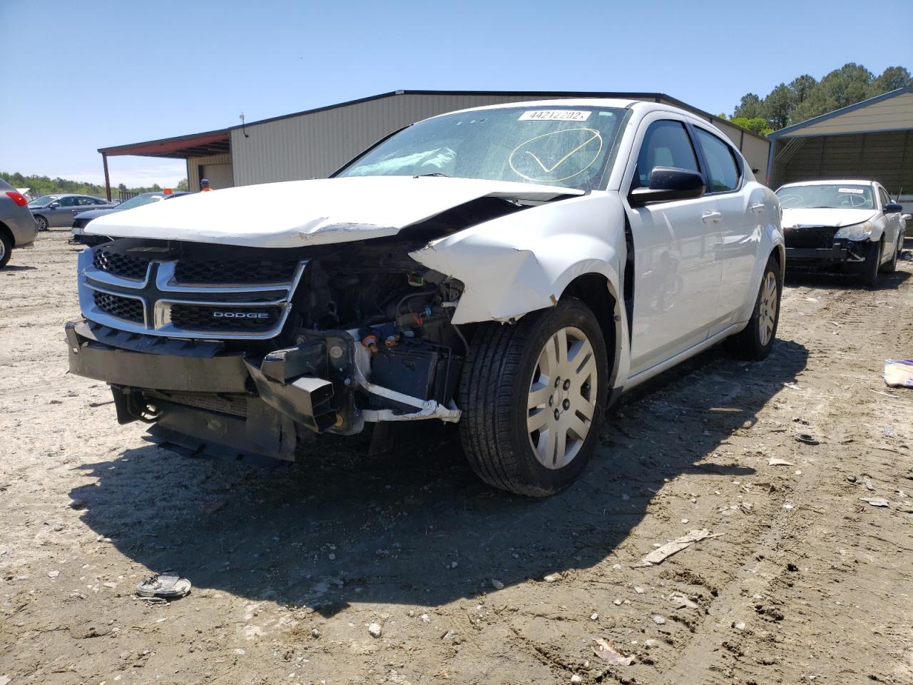 Photo 2 from auction – 2012 DODGE AVENGER SE with VIN 1C3CDZAB7CN111484