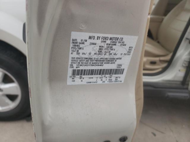 صورة رقم 10 من المزاد - 2008 FORD ESCAPE XLT مع VIN 1FMCU03178KD08462