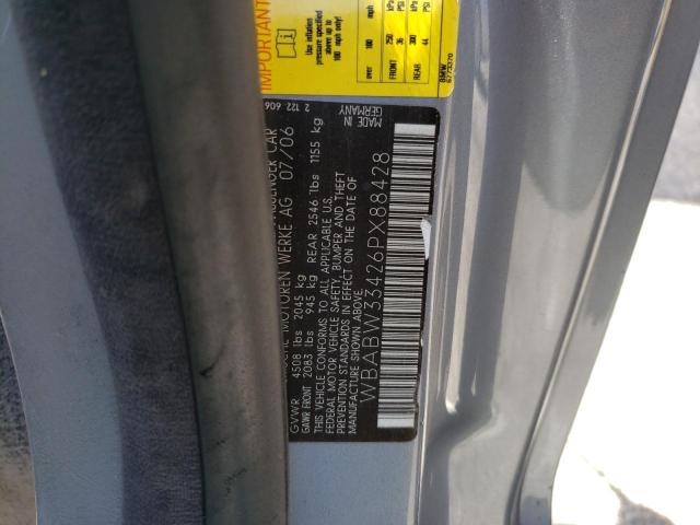 Photo 10 from auction – 2006 BMW 325 CI with VIN WBABW33426PX88428