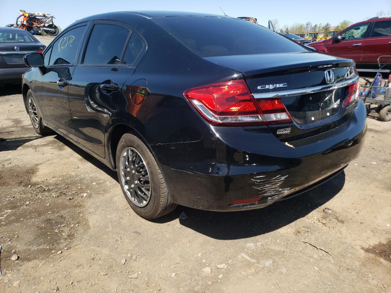 Photo 3 from auction – 2014 HONDA CIVIC LX with VIN 19XFB2F53EE222677