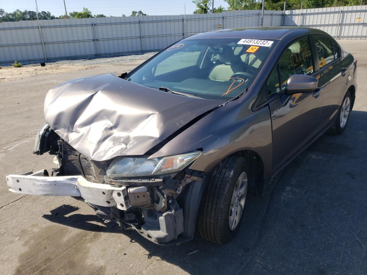 Photo 2 from auction – 2015 HONDA CIVIC LX with VIN 19XFB2F50FE200122