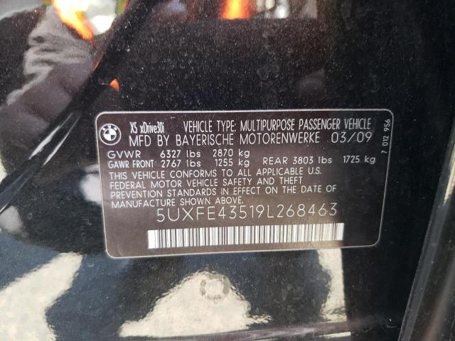 Photo 10 from auction – 2009 BMW X5 with VIN 5UXFE43519L268463