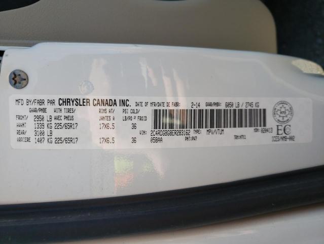 DODGE GRAND CARA 2014 with VIN 2C4RDGBG8ER283162 - Photo from auction