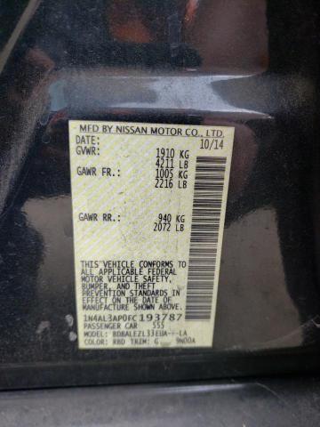 Photo 10 from auction – 2015 NISSAN ALTIMA 2.5 with VIN 1N4AL3AP0FC193787