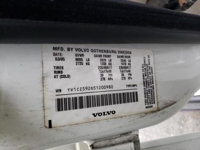 Photo 10 from auction – 2005 VOLVO XC90 with VIN YV1CZ592651200980
