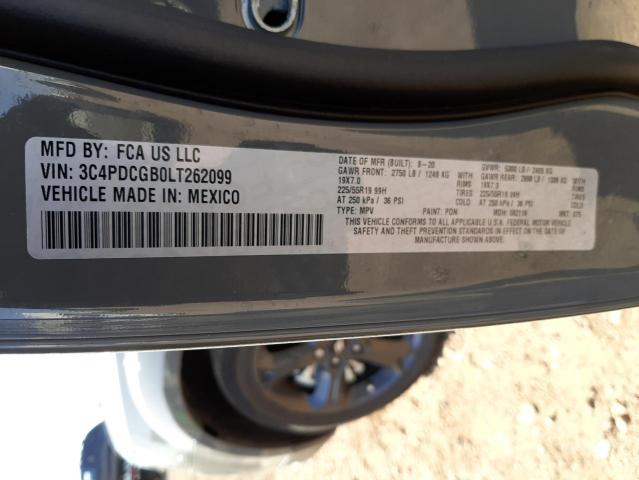 Photo 10 from auction – 2020 DODGE JOURNEY CR with VIN 3C4PDCGB0LT262099