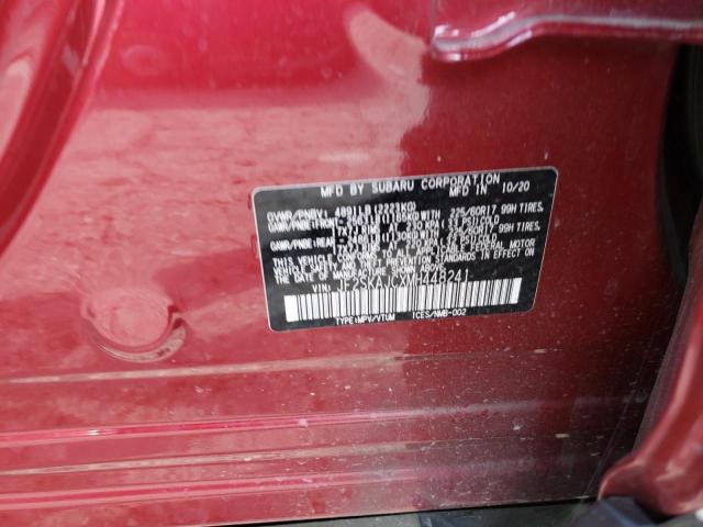 Photo 10 from auction – 2021 SUBARU FORESTER P with VIN JF2SKAJCXMH448241