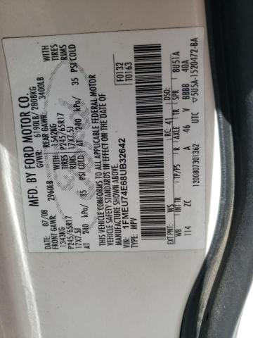 Photo 10 from auction – 2008 FORD EXPLORER with VIN 1FMEU74E68UB32642