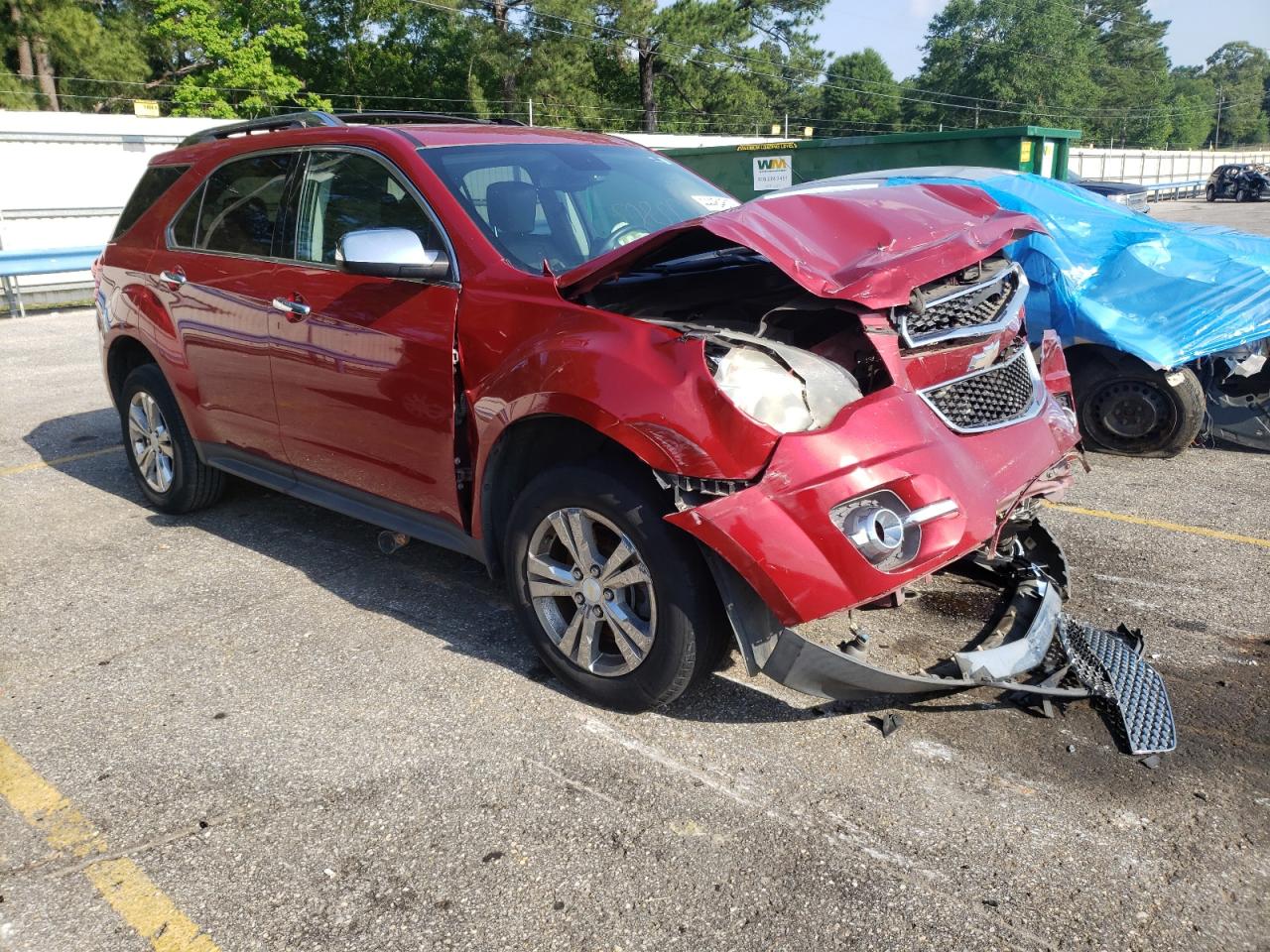 CHEVROLET EQUINOX LT 2012 with VIN 2GNALFEK4C1296830 - Photo from auction